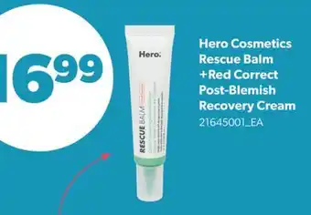 Real Canadian Superstore HERO COSMETICS RESCUE BALM +RED CORRECT POST-BLEMISH RECOVERY CREAM offer