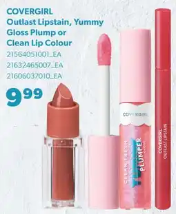 Real Canadian Superstore COVERGIRL OUTLAST LIPSTAIN, YUMMY GLOSS PLUMP OR CLEAN LIP COLOUR offer