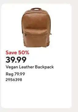 Staples Vegan Leather Backpack offer