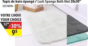 Hart Lush Sponge Bath Mat 20x30 offer