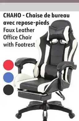 Hart Faux Leather Office Chair with Footrest offer