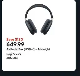 Staples AirPods Max (USB-C) - Midnight offer