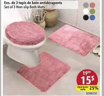 Sushi Shop Set of 3 Non-slip Bath Mats offer