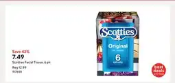 Staples Scotties Facial Tissue, 6 pk offer