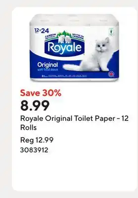 Staples Royale Original Toilet Paper - 12 Rolls offer