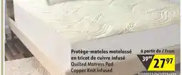 Sushi Shop Quilted Matress Pad Copper Knit infused offer