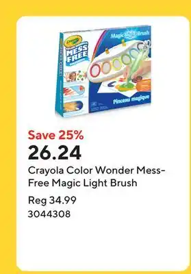 Staples Crayola Color Wonder Mess-Free Magic Light Brush offer