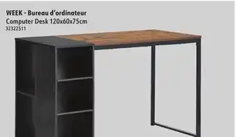 Hart Computer Desk 120x60x75cm offer