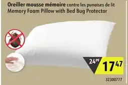 Hart Memory Foam Pillow with Bed Bug Protector offer