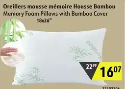 Hart Memory Foam Pillows with Bamboo Cover offer