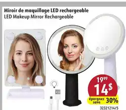 Hart LED Makeup Mirror Rechargeable offer