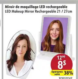 Hart LED Makeup Mirror Rechargeable 21 / 27cm offer