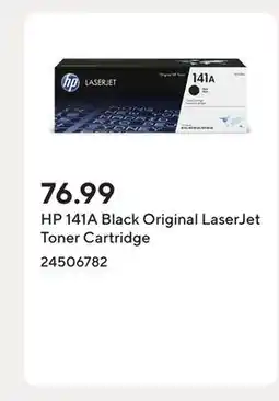 Staples HP 141A Black Original LaserJet Toner Cartridge offer