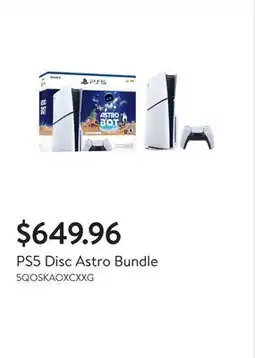 Walmart PS5 Disc Astro Bundle offer