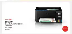 Staples Epson EcoTank ET-2400 All-in-One Printer offer