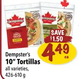 Farm Boy Dempster's 10 Tortillas offer