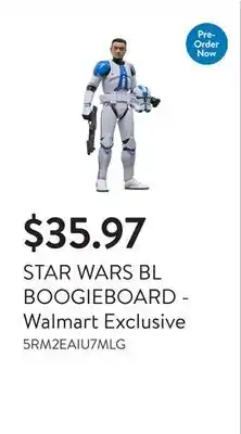 Walmart STAR WARS BL BOOGIEBOARD - Walmart Exclusive offer