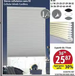 Sushi Shop Cellular blinds Cordless offer