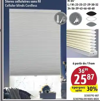 Hart Cellular blinds Cordless offer