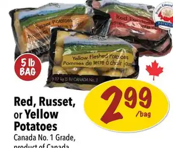 Farm Boy Red, Russet, or Yellow Potatoes offer