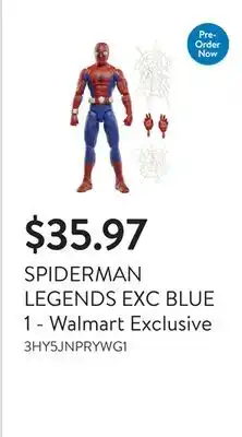 Walmart SPIDERMAN LEGENDS EXC BLUE 1 - Walmart Exclusive offer