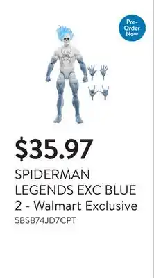 Walmart SPIDERMAN LEGENDS EXC BLUE 2 - Walmart Exclusive offer