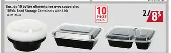 Sushi Shop 10Pck. Food Storage Containers with Lids offer