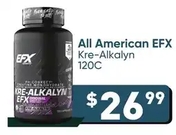 Healthy Planet All American EFX Kre-Alkalyn 120C offer