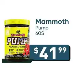 Healthy Planet Mammoth Pump offer