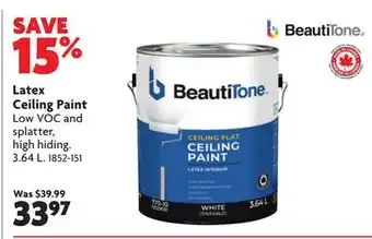 Home Hardware Latex Ceiling Paint offer