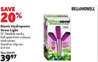 Home Hardware Bionic Hydroponic Grow Light offer