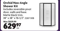 Home Hardware Orchid Neo-Angle Shower Kit offer