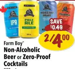 Farm Boy Farm Boy Non-Alcoholic Beer or Zero-Proof Cocktails offer