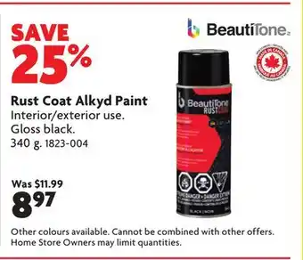 Home Hardware Rust Coat Alkyd Paint offer