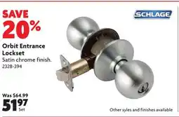 Home Hardware Orbit Entrance Lockset offer