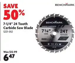 Home Hardware 7-1/4 24 Tooth Carbide Saw Blade offer