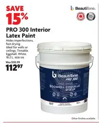 Home Hardware PRO 300 Interior Latex Paint offer