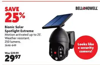 Home Hardware Bionic Solar Spotlight Extreme offer