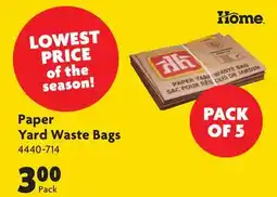 Home Hardware Paper Yard Waste Bags offer