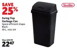 Home Hardware Swing-Top Garbage Can offer