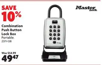 Home Hardware Combination Push Button Lock Box offer