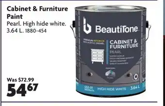 Home Hardware Cabinet & Furniture Paint Pearl. High hide white offer