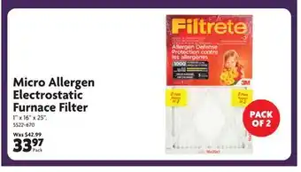 Home Hardware Micro Allergen Electrostatic offer