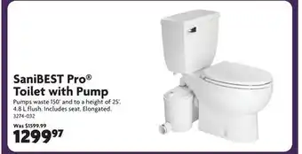 Home Hardware SaniBEST Pro Toilet with Pump offer