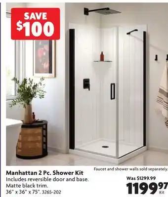 Home Hardware Manhattan 2 Pc. Shower Kit offer