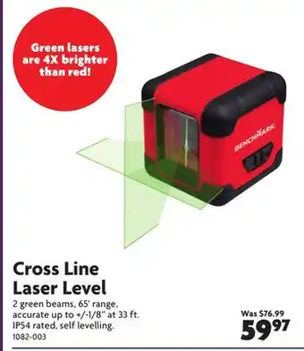 Home Hardware Cross Line Laser Level offer