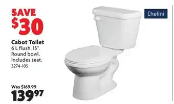 Home Hardware Cabot Toilet offer