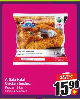 Chalo FreshCo Al Safa Halal Chicken Tenderz Frozen 1 kg offer