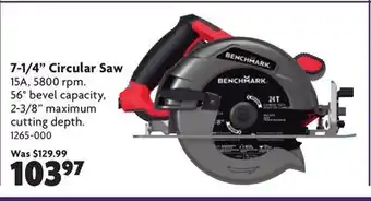 Home Hardware 7-1/4 Circular Saw offer