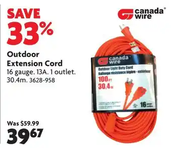 Home Hardware Outdoor Extension Cord offer